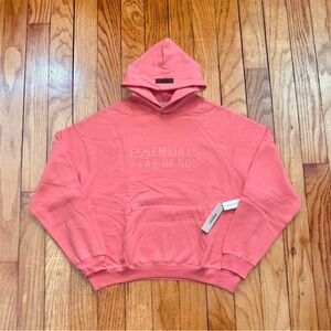 Fear of God Essentials Coral Hoodie Size Large